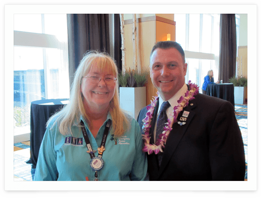 Bonnie McIntosh with President of ENA