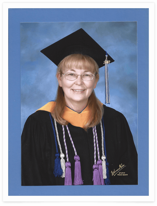 Bonnie McIntosh at Graduation